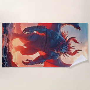 Toalla De Playa Rey Demonio: Arte de Sombra de Dragón Eterno