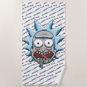 Toalla De Playa RICK AND MORTY™   Pixelverse Rick Drooling Head