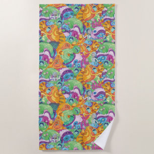 Toalla De Playa Rick Apocalypse Fiesta Alien Pattern