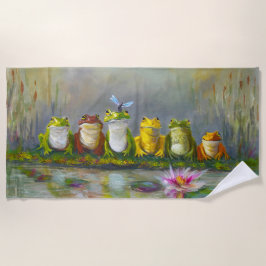 Toalla De Playa Río Ribbit