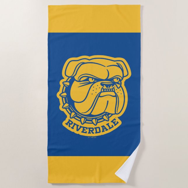 Toalla De Playa Riverdale Bulldog Head (Anverso)