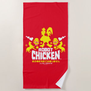 Toalla De Playa Robot Chicken Nerd Unicorn Graphic