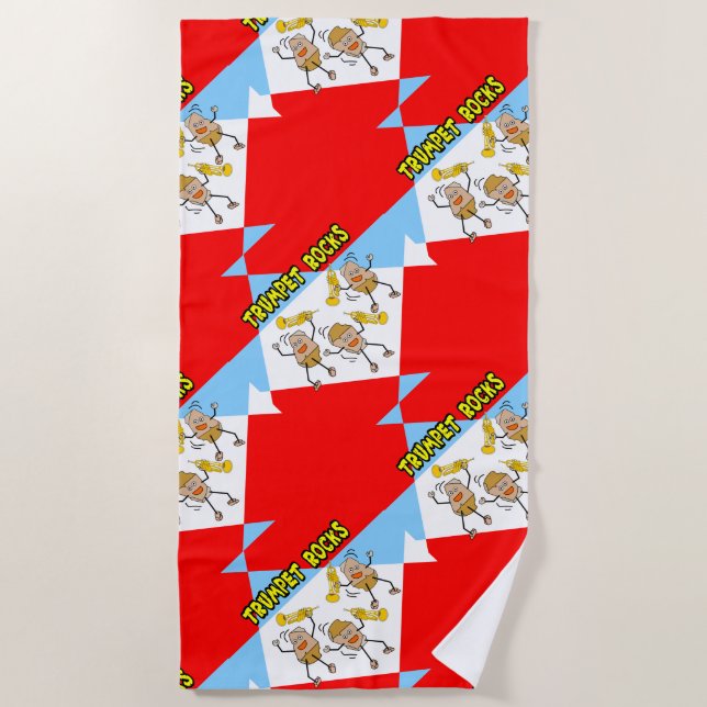 Toalla De Playa Rocas de trompeta (Anverso)