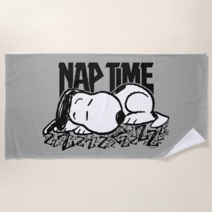 Toalla De Playa Rock Tees Tiempo de Nap Snoopy