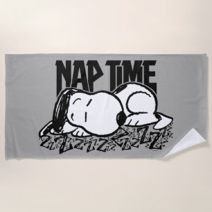 Toalla De Playa Rock Tees Tiempo de Nap Snoopy