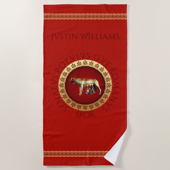 Toalla De Playa romano (Anverso)
