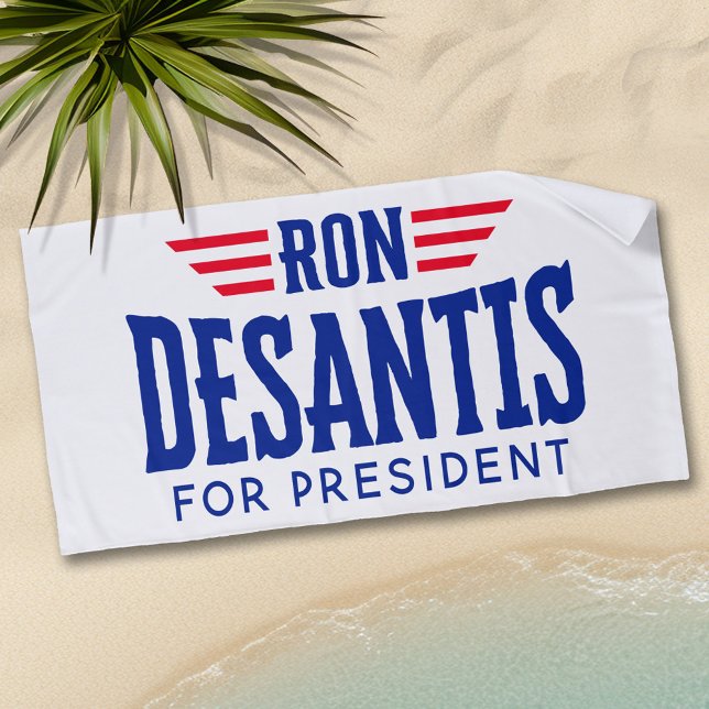 Toalla De Playa Ron DeSantis para presidente 2024 - Campaña (Ron DeSantis Beach Towel)
