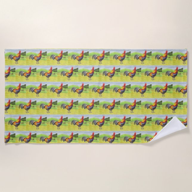 Toalla De Playa Rooster (Anverso)