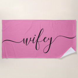 Toalla de playa - Rosa Wifey