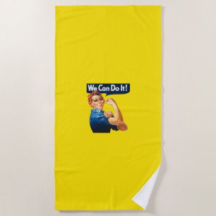 Toalla De Playa Rosie the Riveter (Poster icónico) (¡Podemos hacer