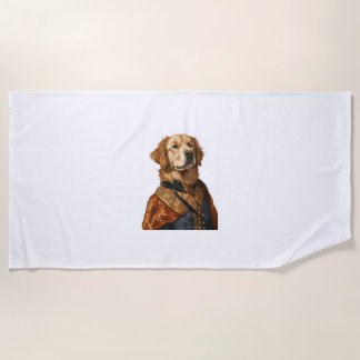 Toalla De Playa Rover renacentista - Perro de Arte Clásico