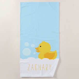 Toalla De Playa Rubber Ducky Amarillo