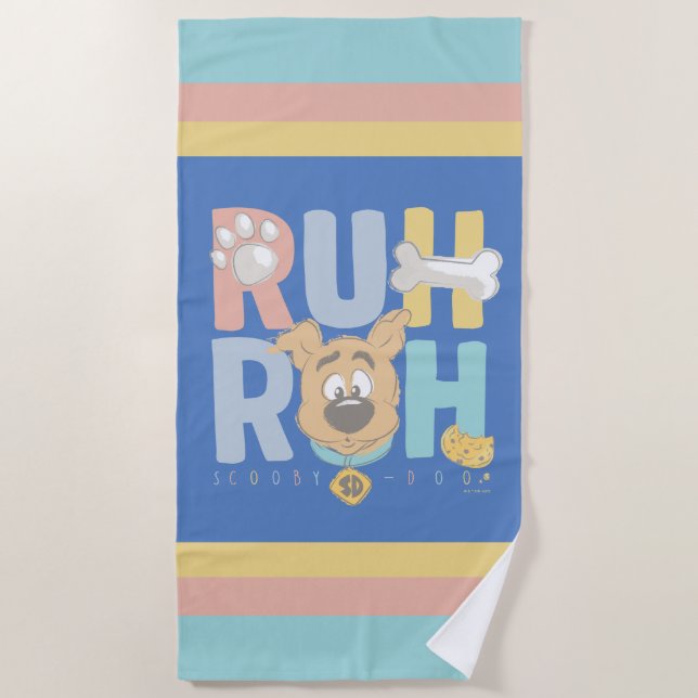 Toalla De Playa "Ruh Roh" (Anverso)