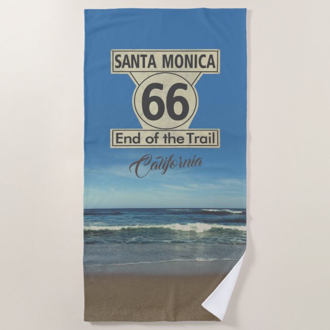 Toalla De Playa Ruta de Santa Mónica 66 (Anverso)
