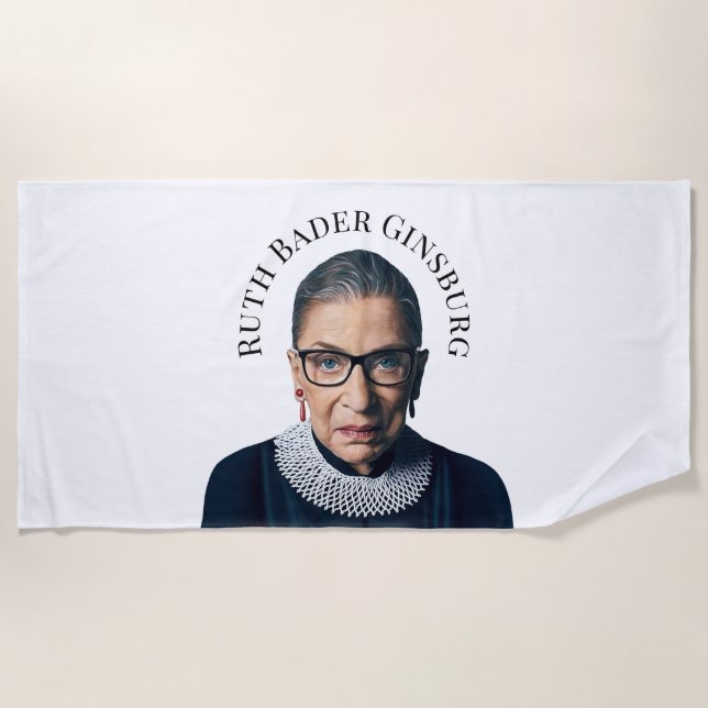 Toalla De Playa Ruth Bader Ginsburg (Anverso)