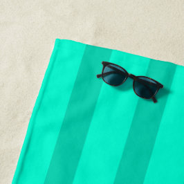 Toalla De Playa Sage Green Stripes 