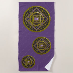 Toalla de playa Sagittarius Mandala