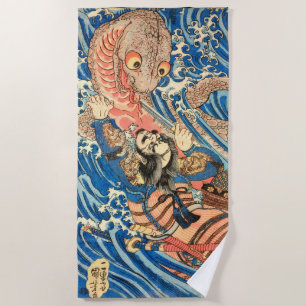 Toalla De Playa Salamandra de combate de Samurai