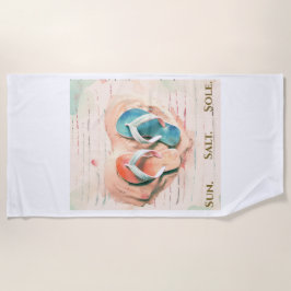 Toalla De Playa Salt Sun Sole Beach Towel