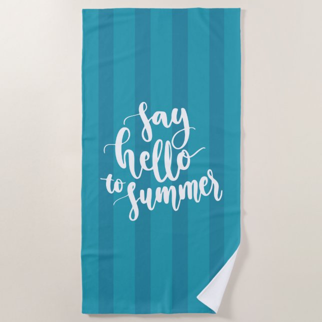 Toalla De Playa Saludo Al Verano (Anverso)