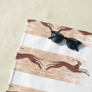 Toalla De Playa Saluki Greyhound