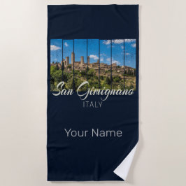 Toalla De Playa San Gimignano Toscana Italia Vista panorámica