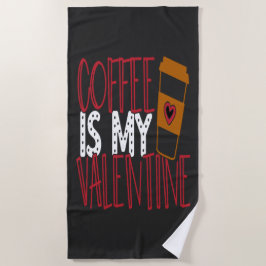 Toalla De Playa San Valentín de viajes de familia moderna