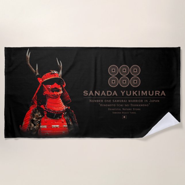 Toalla De Playa SANADA YUKIMURA (Red ver.) (Anverso)