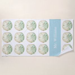 Toalla De Playa Sand Dollar Beach Personalizado Sr. Name