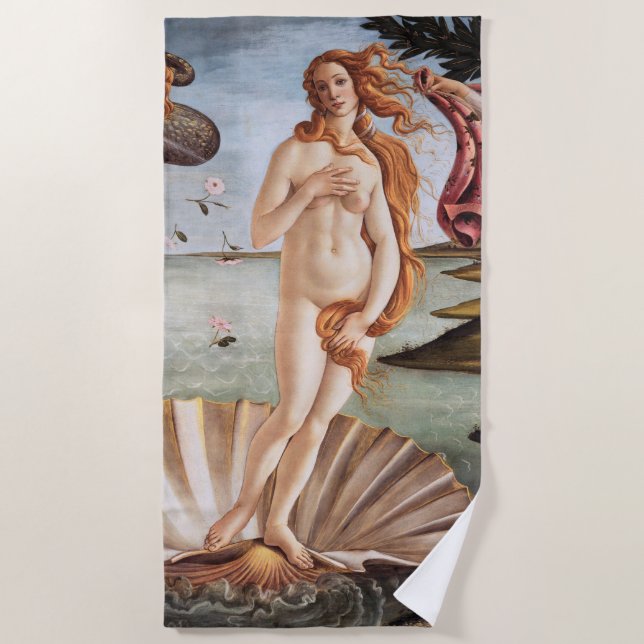 Toalla De Playa Sandro Botticelli - Nacimiento de Venus (Anverso)