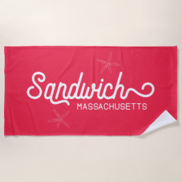 Toalla De Playa Sandwich Massachusetts Nautical