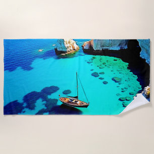 Toalla De Playa Santuario de acantilado de velero Arte