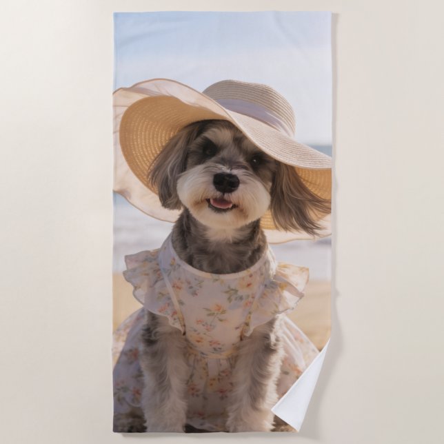 Toalla de playa Schnauzer  (Anverso)