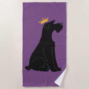 Toalla De Playa Schnauzer Prince