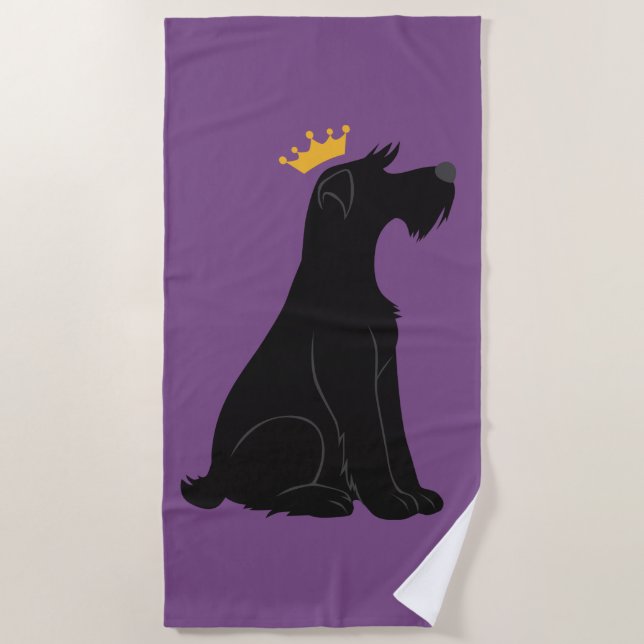 Toalla De Playa Schnauzer Prince (Anverso)