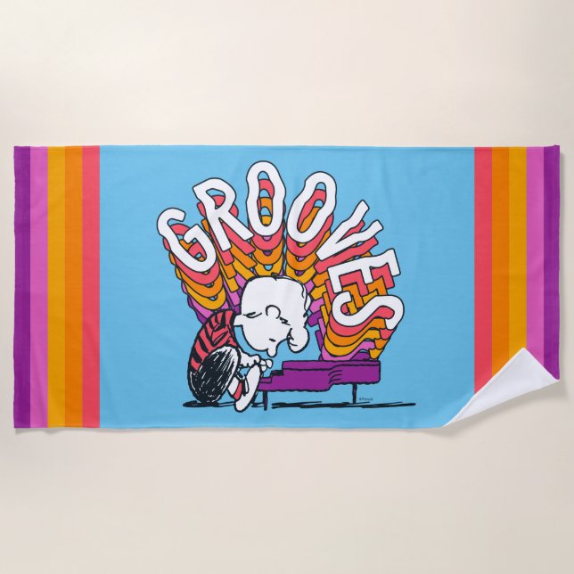 Toalla De Playa Schroeder - Grooves (Anverso)