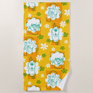 Toalla De Playa Scooby-Doo | Character Floral Pattern