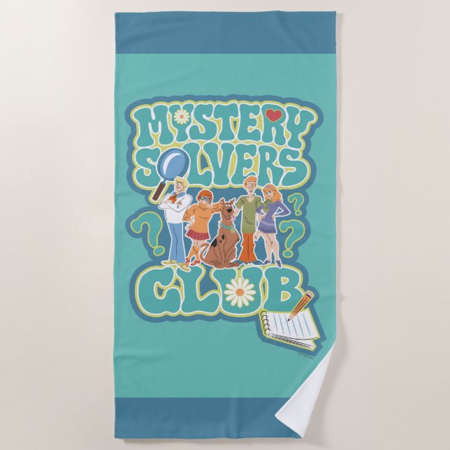 Toalla De Playa Scooby-Doo y la pandilla "Mystery Solvers Club" (Anverso)