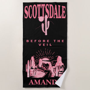 Toalla De Playa Scottsdale Bachelorette Party Personalizado Bridal