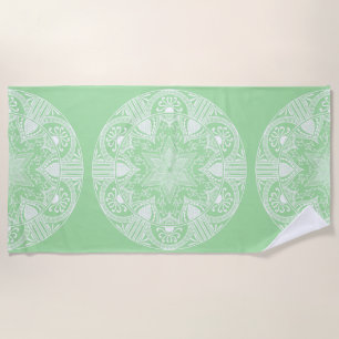 Toalla De Playa Seafoam Mandala