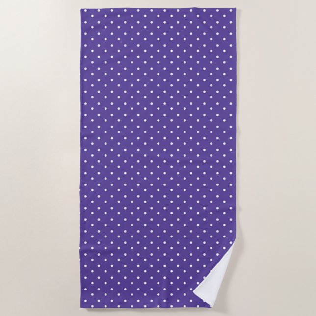 Toalla De Playa Seamless  medium purple polka dot pattern (Anverso)