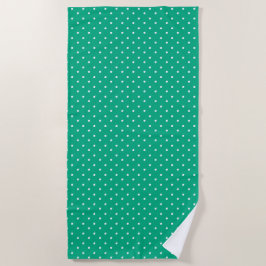 Toalla De Playa Seamless solid teal polka dot pattern