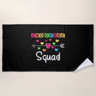 Toalla De Playa Segundo curso del equipo de la Escuela de Camisas