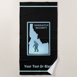 Toalla De Playa Seguridad Sasquatch - Idaho