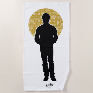 Toalla De Playa Seinfeld   Jerry Seinfeld Silhouette