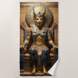 Toalla De Playa Sekhmet – Lion-Headed War Goddess