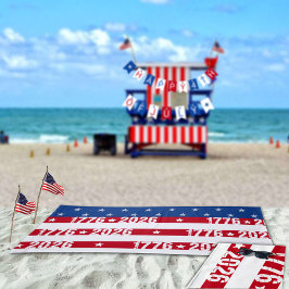 Toalla De Playa Semiquincentennial 4th Of July 1776 2026 Celebrate