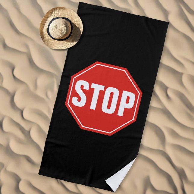 Toalla De Playa señal de STOP (Subido por el creador)