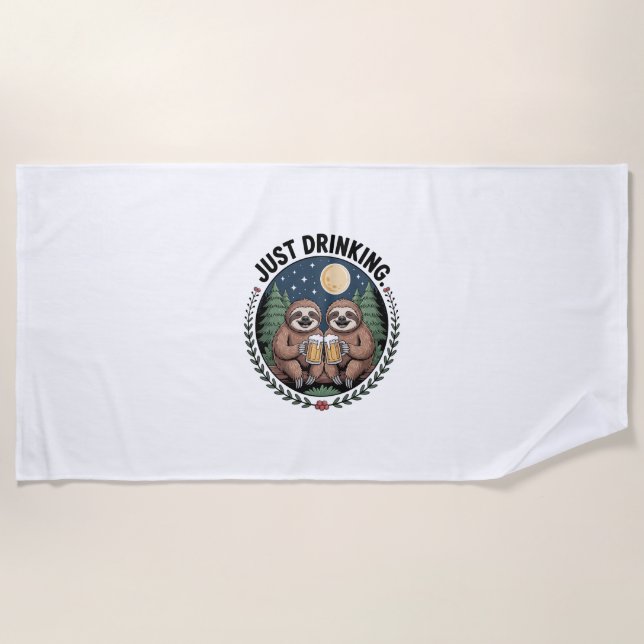 Toalla De Playa Senderismo con equipo de bebidas (Anverso)