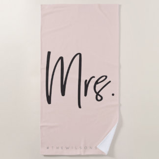 Toalla De Playa Señora beachtowel del #hashtag